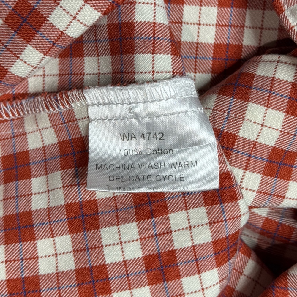 Kiel James Patrick Check Ruffle Shirt size XS - Picture 6 of 8